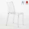 Cristal Light stackable polycarbonate transparent kitchen and bar chairs Grand Soleil Design Model