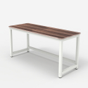 Rectangular office desk 120x60cm wood metal modern white Bridgewhite 120 Catalog