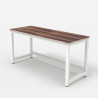 Rectangular office desk 120x60cm wood metal modern white Bridgewhite 120 Catalog