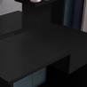 Black make-up station with drawer mirror and Mayca Black stool Catalog