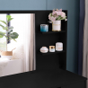 Black make-up station with drawer mirror and Mayca Black stool Sale