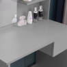 Grey make-up station with mirror drawer and Mayca Grey stool Catalog