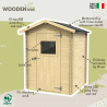 Wooden garden tool shed Flavia 146x130 On Sale