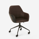 Modern design upholstered swivel chair office height adjustable Narew Model