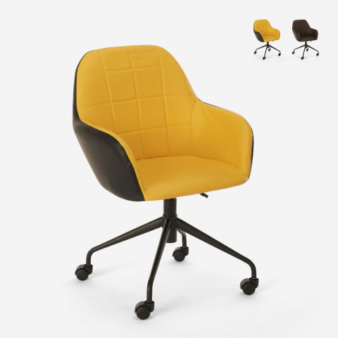Modern design upholstered swivel chair office height adjustable Narew Promotion
