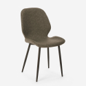 Modern design metal leatherette chair for kitchen bar restaurant Lyna Choice Of