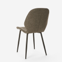 Lyna Modern Design Faux Leather and Metal Chair for Kitchen, Bar, Restaurant Model