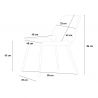 Lyna Modern Design Faux Leather and Metal Chair for Kitchen, Bar, Restaurant 