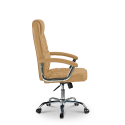 Ergonomic upholstered leatherette office chair Commodus Coffee Sale