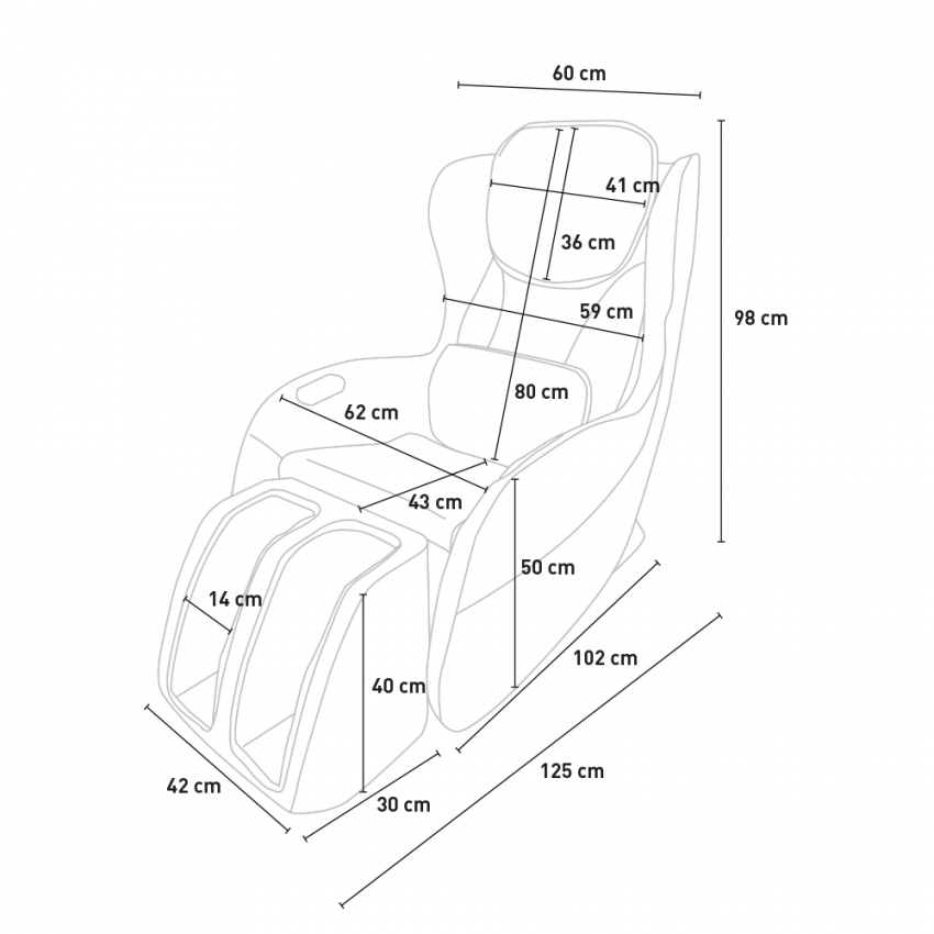 Nebula Professional zero gravity therapeutic massage chair shiatsu