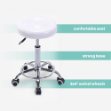 Nabu office beautician swivel stool with leatherette seat wheels Measures