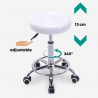 Nabu office beautician swivel stool with leatherette seat wheels Characteristics