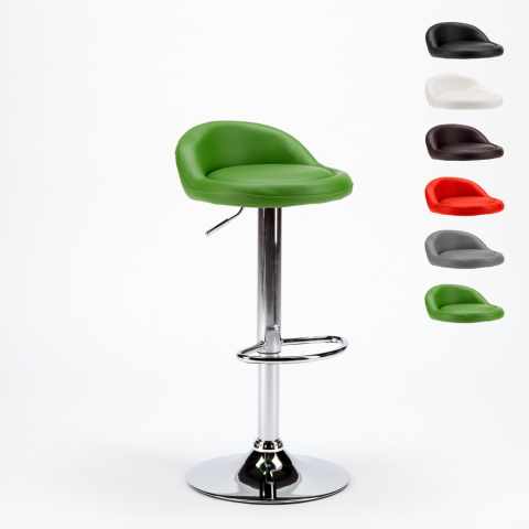 Baltimora chrome leatherette high stool for kitchen and bar Promotion