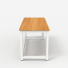 Design office desk metal white rectangular 160x70cm Bridgewhite 160 Characteristics