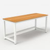 Design office desk metal white rectangular 160x70cm Bridgewhite 160 Model