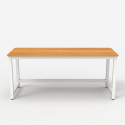 Design office desk metal white rectangular 160x70cm Bridgewhite 160 Measures