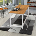 Design office desk metal white rectangular 160x70cm Bridgewhite 160 Choice Of