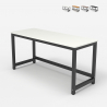 Rectangular office desk 120x60cm wood metal black modern Bridgeblack 120 Bulk Discounts
