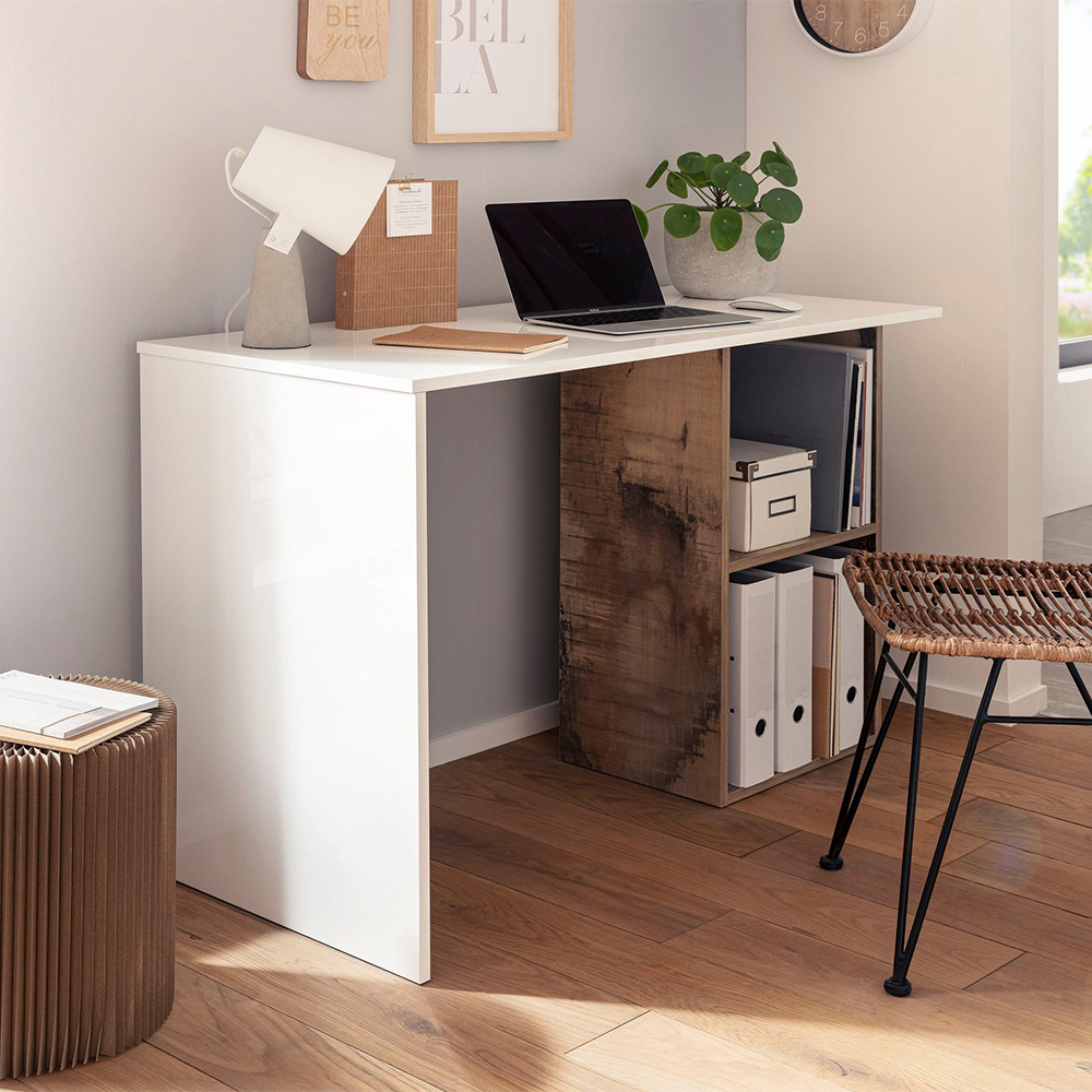 Desk innovative design 110x50cm home smart working office Conti Acero