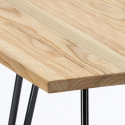 table set 80x80cm industrial design 4 chairs Lix style bar kitchen reims light Cheap
