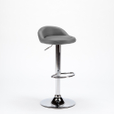 Baltimora chrome leatherette high stool for kitchen and bar 