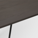 Wismar Industrial Style Wooden Dining Set with Table 120x60cm and 4 Chairs Cheap
