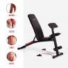Multifunctional adjustable backrest curl bench scott Kleios On Sale