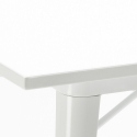 set 4 chairs kitchen table white 80x80cm century white top light Measures