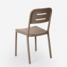 Round black table set 80cm 2 modern design chairs Ipsum Dark 