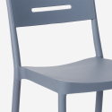 Set 2 chairs modern design square table 70x70cm black Larum Dark 
