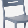 Set of 2 Modern Design Chairs with 70x70cm Black Square Table Larum Dark 