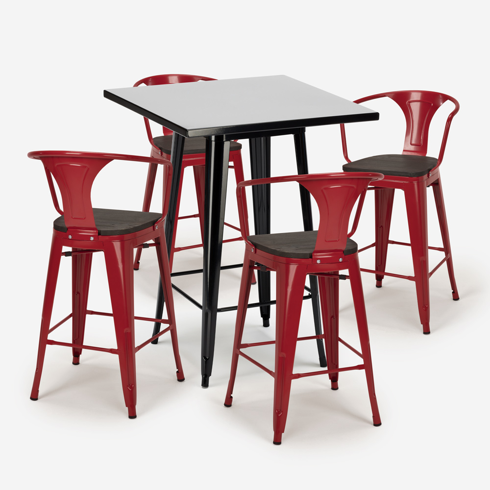 Table set with stools BUCKET
