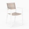 80cm beige round table set 2 polypropylene chairs design Fisher Catalog