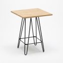 set bar kitchen high table 60x60cm 4 stools mason top light 