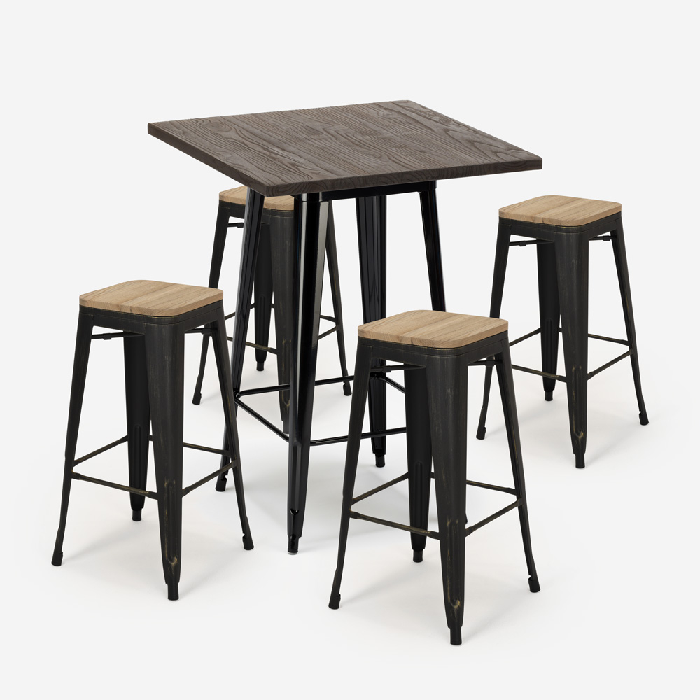 table set with stools BENT