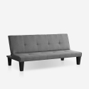 2 seater sofa bed clic clac fabric modern design home office Neluba On Sale