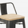high bar table set 60x60cm 4 stools metal design vintage axel Choice Of