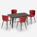 dining table set 120x60cm Lix industrial design 4 chairs ruler Characteristics