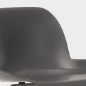 Set 2 design stools high table 60cm round black Ojala Dark Cheap