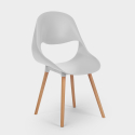 Set 4 chairs Scandinavian design rectangular table 80x120cm Flocs Dark Price