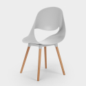 Set 4 chairs Scandinavian design rectangular table 80x120cm Flocs Dark Cost