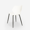 Square table set 80x80cm industrial design 4 polypropylene chairs Sartis Cheap