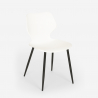 Square table set 80x80cm industrial design 4 polypropylene chairs Sartis Buy