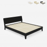 Linz King bed 160x200cm modern design wooden slatted headboard Price