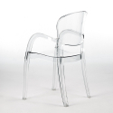 200x80cm Table Set with Iron Legs and 6 Transparent Design Chairs, Jaipur XL Buy