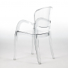 200x80cm Table Set with Iron Legs and 6 Transparent Design Chairs, Jaipur XL Buy
