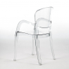 Set 8 transparent chairs design dining table 220x80cm Jaipur XXL Buy