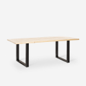 Rectangular Dining Set 180x80cm with 6 Velvet Chairs Samsara L2 Design 