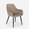 Set 6 modern design chairs velvet dining table 180x80cm Samsara L3 Choice Of