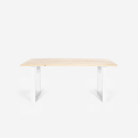 Set of 6 Modern Design Velvet Chairs with 180x80cm Dining Table, Samsara L3 